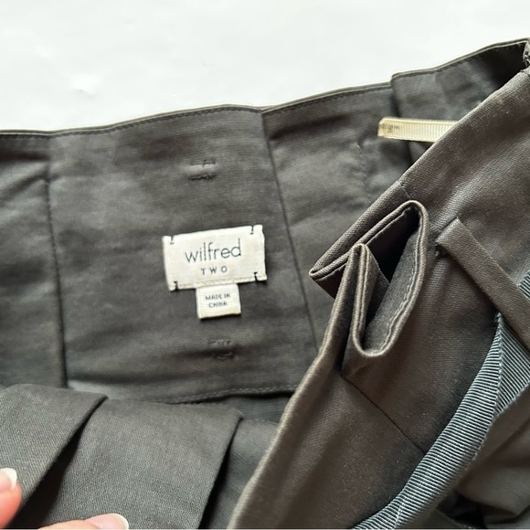 Aritzia Wilfred military green Paper Bag Skirt - Picture 3 of 10